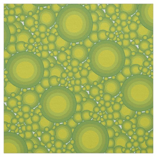 Tissu Les bulles vertes (Échantillon)