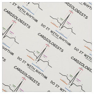 Tissu Les Cardiologues Le Font Avec Le Rythme De Rhythme