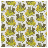 Tissu Les chatons d'olive (Échantillon)