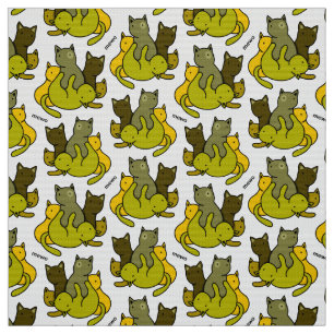 Tissu Les chatons d'olive