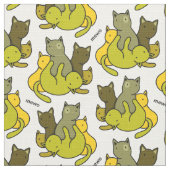 Tissu Les chatons d'olive (Détail)