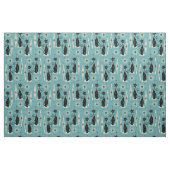 Tissu Les chats atomiques rétro-américains du milieu du  (Fat Quarter)