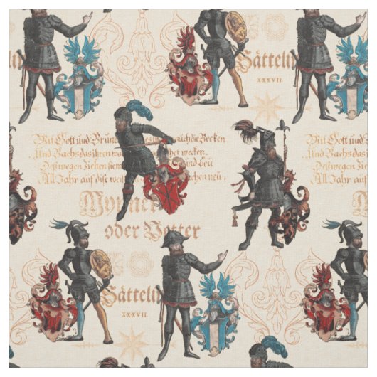 Tissu Les Chevaliers de la Renaissance (Échantillon)