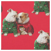 Tissu Les chiens errants de Noël (Fermer)