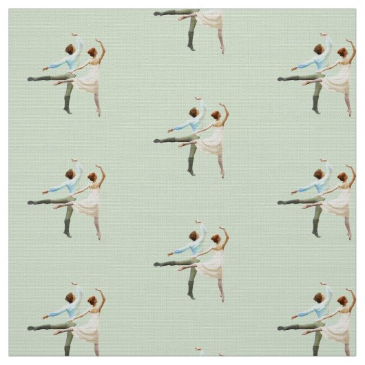 Tissu Les chiffres de ballet de Romeo et de Juliet (Échantillon)