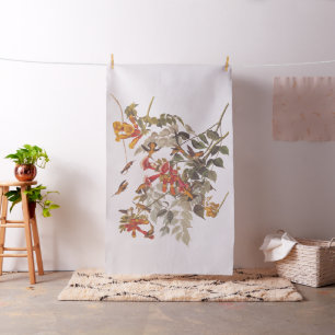 Tissu Les colibris à fleurs d'Audubon