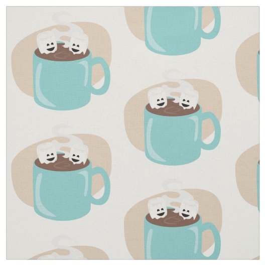 Tissu Les copains de cacao chaud (Échantillon)