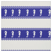 Tissu Les côtes Blancs Océan Bleu Les hippocampes (Échantillon)
