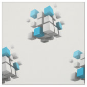 Tissu Les cubes 3D de SlipperyJoe sont un arrangement ca (Échantillon)