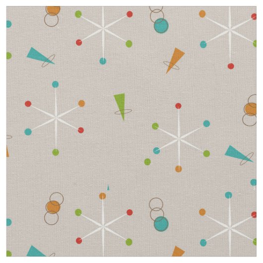 Tissu Les débuts modernes du milieu du siècle (Fermer)