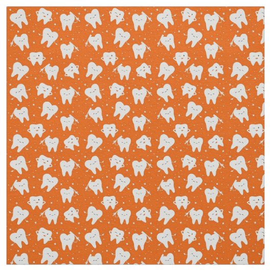 Tissu Les dents souriantes (Échantillon)