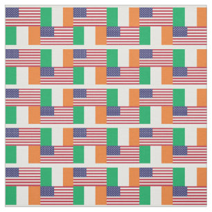 Tissu LES DRAPEAUX AMÉRICAINS IRLANDAIS Fier héritage