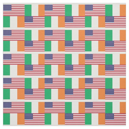 Tissu LES DRAPEAUX AMÉRICAINS IRLANDAIS Fier héritage (Échantillon)