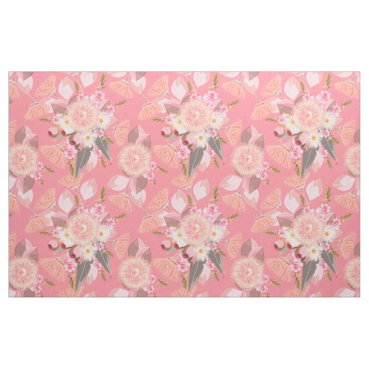 Tissu Les fleurs australiennes d'Eucalyptus (Fat Quarter)
