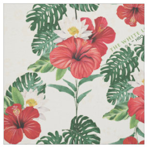 Tissu Les fleurs tropicales du Lotus Blanc