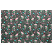 Tissu Les fougères des oiseaux 20s Deco de Flamant rose (Fat Quarter)