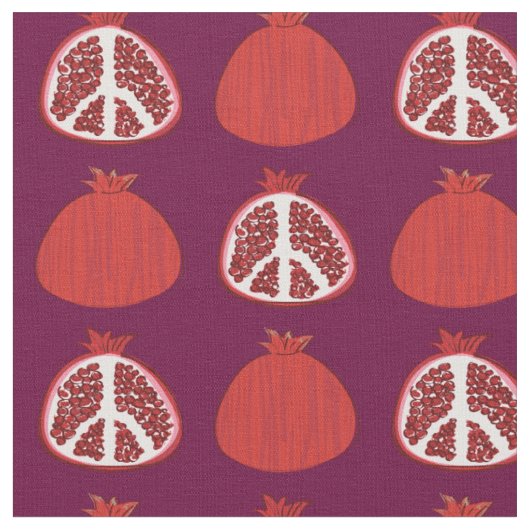 Tissu Les fruits de la Paix des grenades (Fermer)