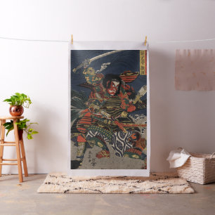 Tissu Les guerriers samouraïs Tadanori et Noritsune