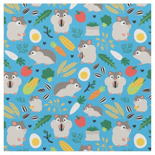 Tissu Les Hamsters et leurs cures (Fermer)