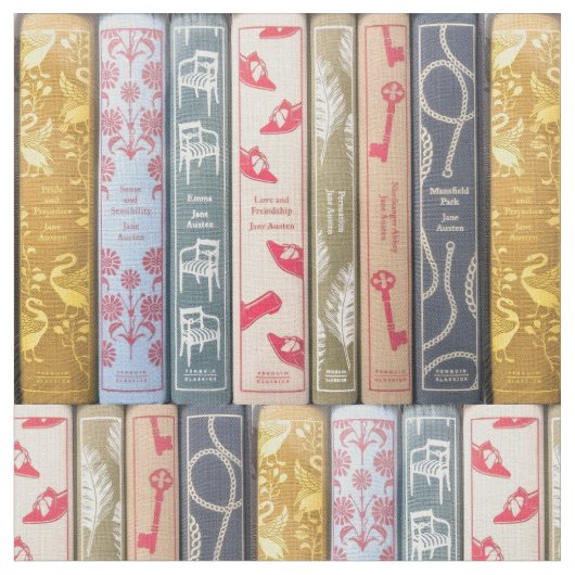 Tissu Les livres de Jane Austen (Fermer)