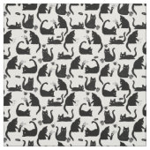 Tissu Les mauvais chats frappent des trucs sur (Échantillon)