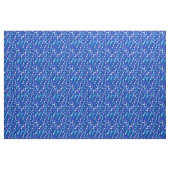 Tissu Les notes musicales impriment - le bleu d'indigo, (Yard)