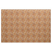 Tissu Les notes musicales impriment - le caramel Tan, (Yard)