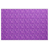 Tissu Les notes musicales impriment - le pourpre violet, (Yard)