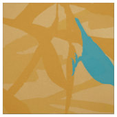 Tissu Les oiseaux bleus (Échantillon)