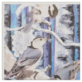 Tissu Les oiseaux d'hiver (Échantillon)
