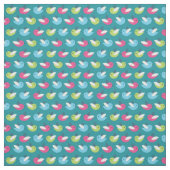 Tissu Les oiseaux modèlent le bleu (Échantillon)