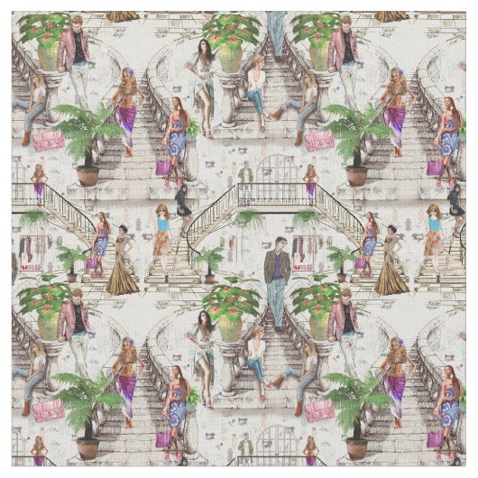 Tissu Les outils du concepteur de mode Fabric (Fermer)