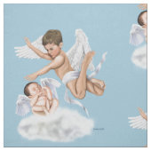 Tissu Les petits anges de la maman (Échantillon)