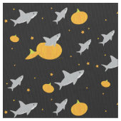 Tissu Les petits requins gris-oranges Citrouilles d'Hall (fermé)