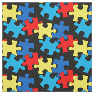 Tissu Les Pièces Du Puzzle De L'Autisme