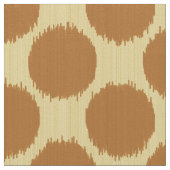 Tissu Les points d'Ikat, l'or de moutarde et les chamois (Détail)