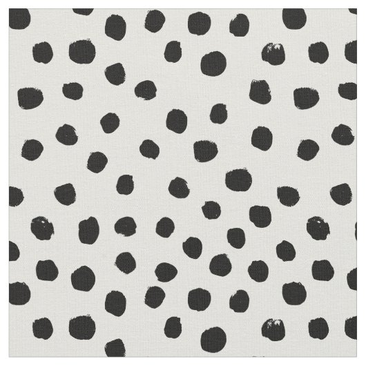 Tissu Les points noirs et blancs prédisent les points pe (Fermer)