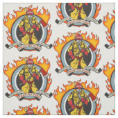 Tissu Les pompiers ne craignent aucun feu (Échantillon)