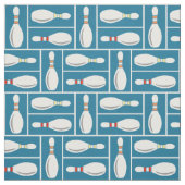 Tissu Les poules de bowling sur le bleu (Échantillon)