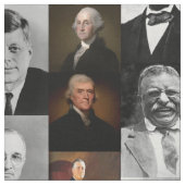 Tissu Les présidents américains, Hamilton et Franklin (Échantillon)