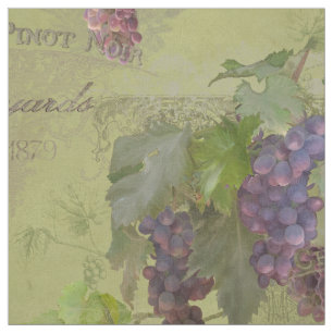 Tissu Les raisins de cuve rustiques de vignoble