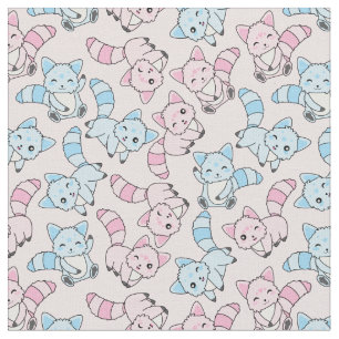 Tissu Les renards mignons