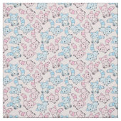 Tissu Les renards mignons (Échantillon)