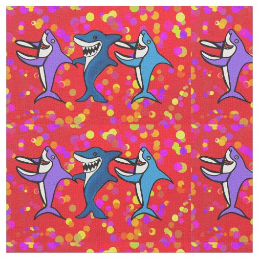 TISSU LES REQUINS DANSÉS (Fermer)