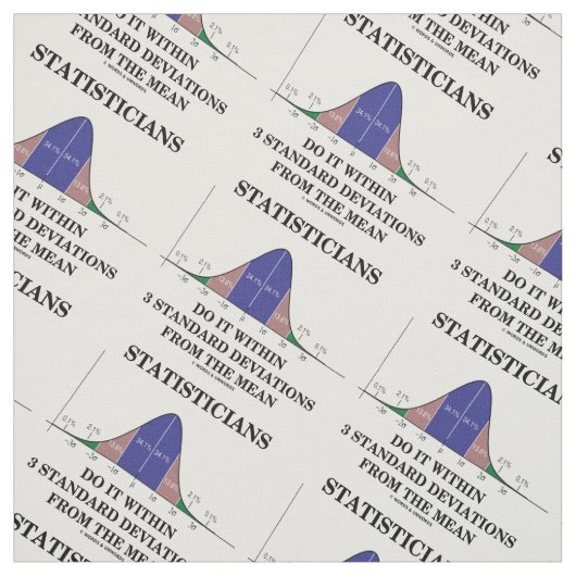 Tissu Les Statisticiens Font Dans Les Moins De 3 Écarts (Échantillon)