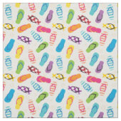Tissu Les tongs de plage d'été (Échantillon)