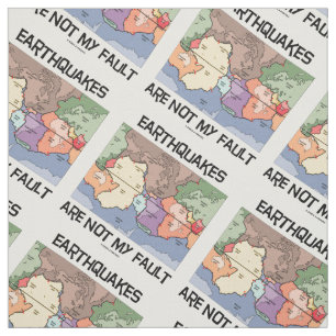 Tissu Les tremblements de terre ne sont pas ma carte des