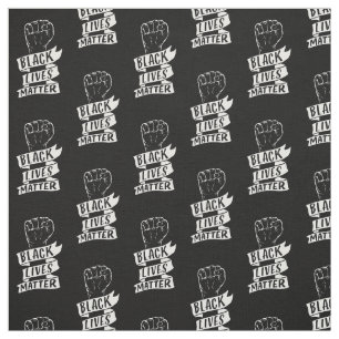 Tissu les vies noires comptent blm ribbon fist protestat