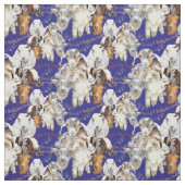 Tissu Les visages mignons des chèvres (Échantillon)