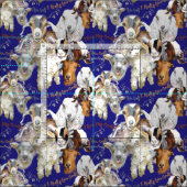 Tissu Les visages mignons des chèvres (Carreau)